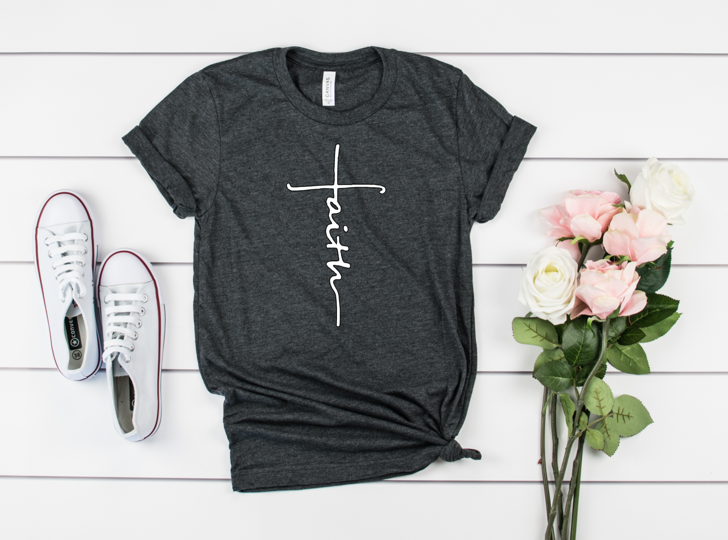 Faith Bella+Canvas Premium Graphic Tee Curvy