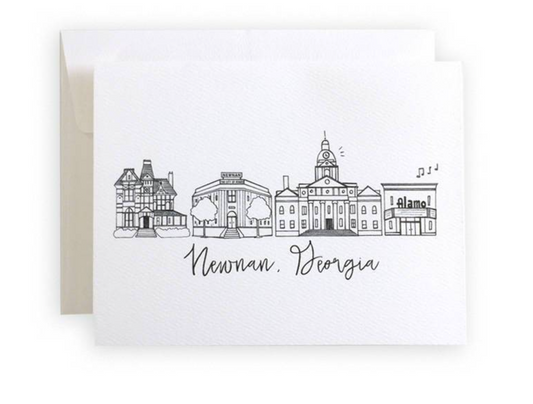 Newnan, GA Pen and Ink Boxed Notecard Set by Natalie Kilgore