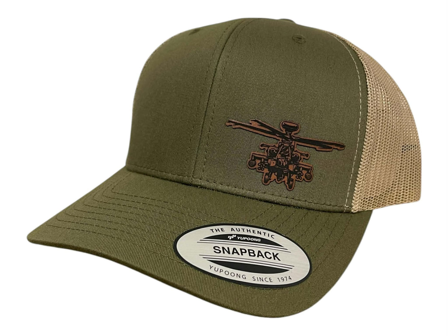 AH-64 Apache Attack Helicopter Snapback Trucker Hat