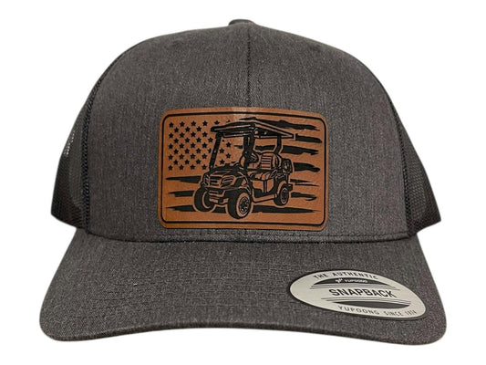 Golf Cart Snapback Trucker Hat
