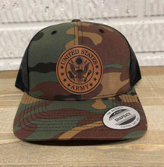 Army Branch Seal Snapback Trucker Hat