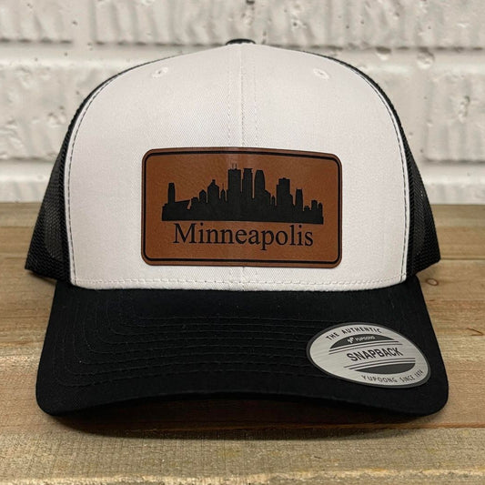Minneapolis Skyline Snapback Trucker Hat