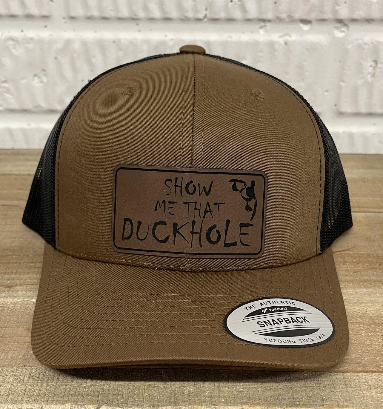 Show Me That Duckhole Snapback Trucker Hat