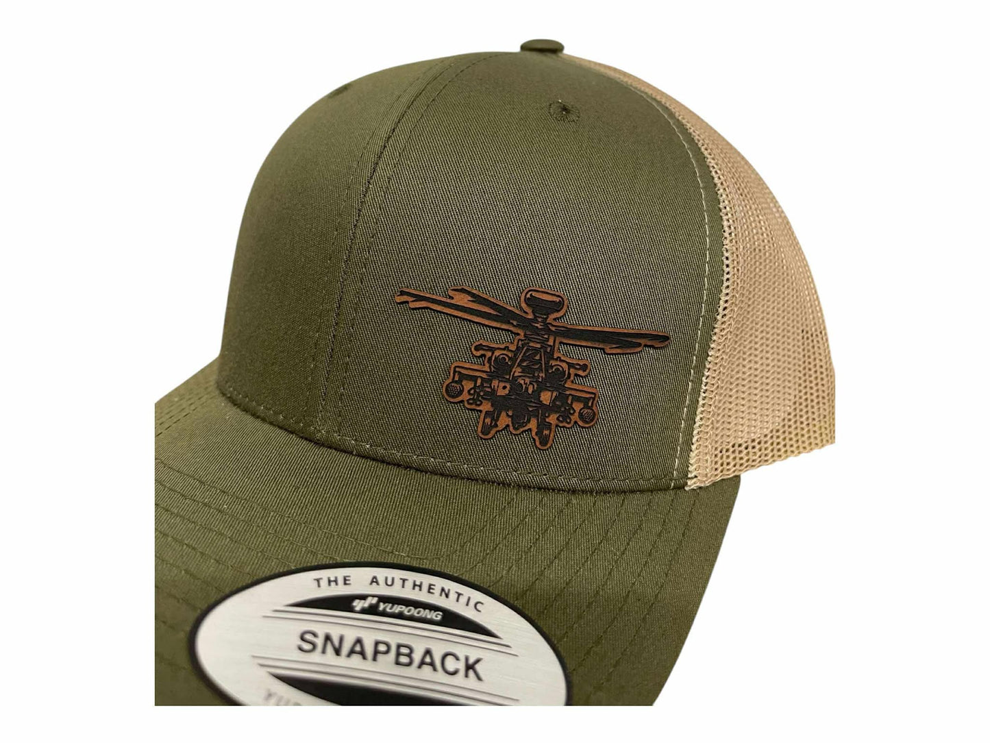 AH-64 Apache Attack Helicopter Snapback Trucker Hat