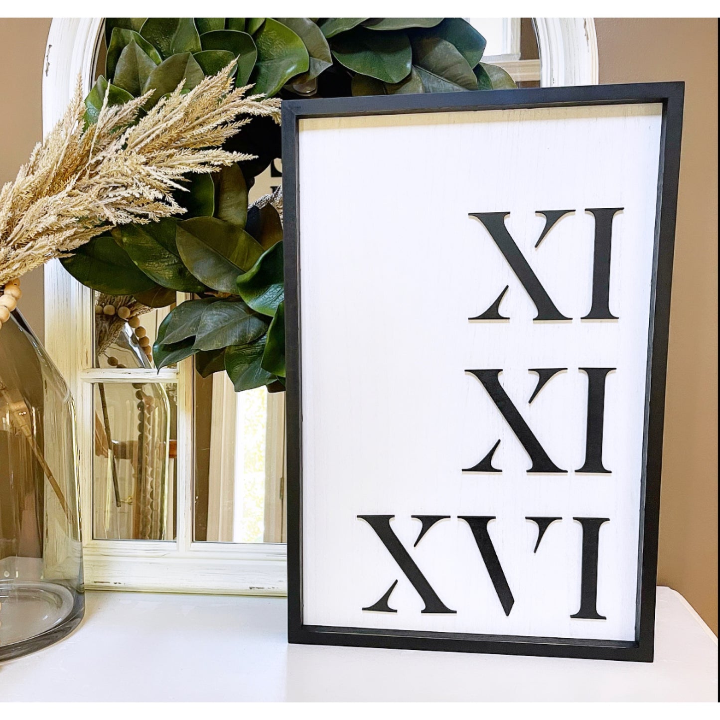 Roman Numeral Date Sign