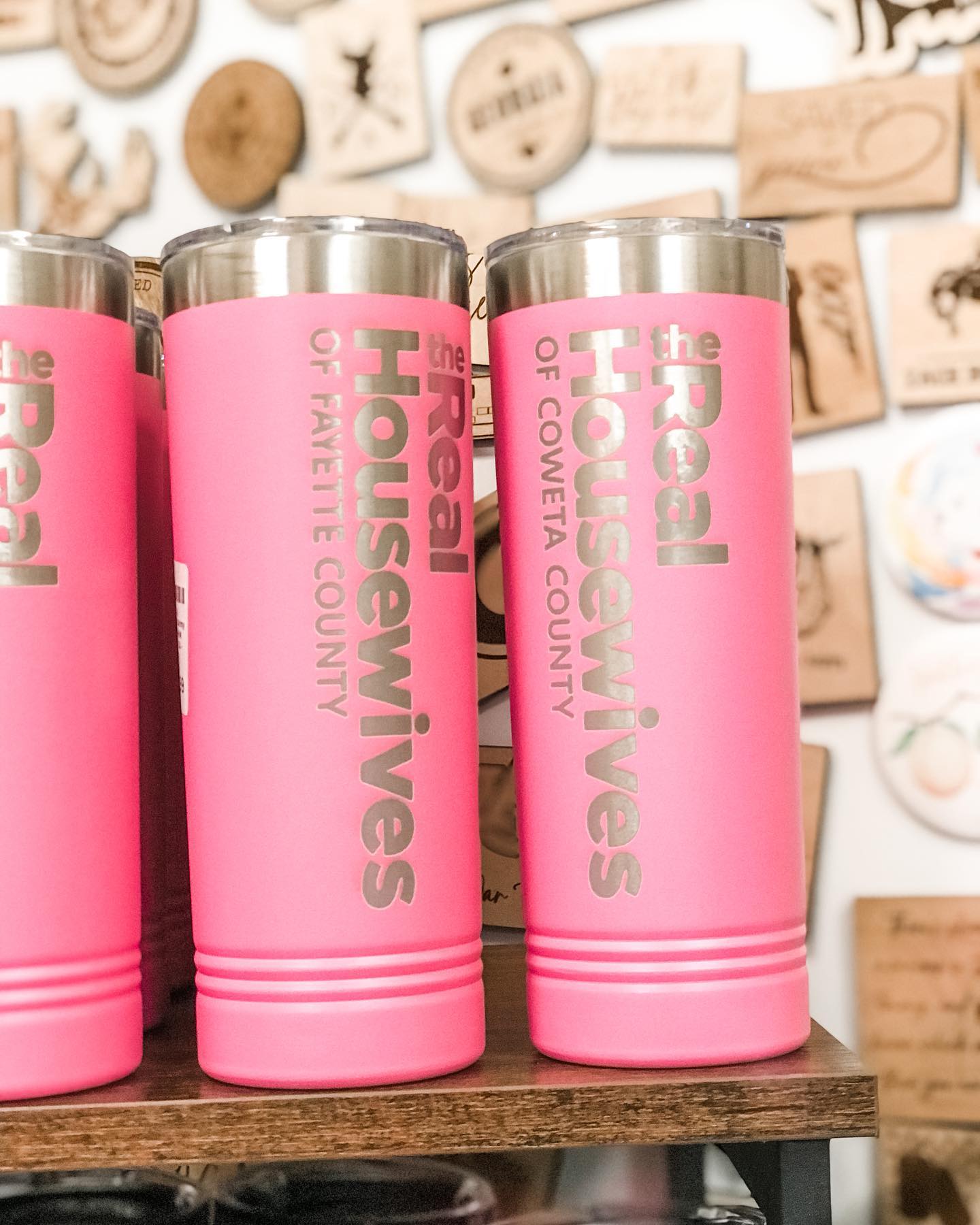 The Real Housewives Pink Tumbler