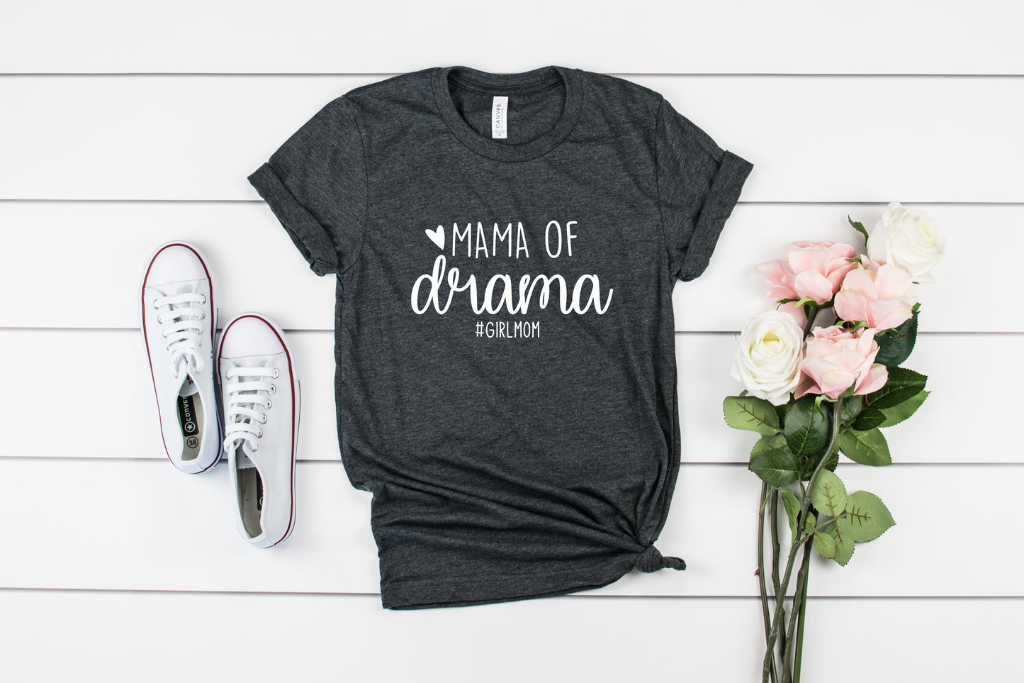 Mama Of Drama Bella+Canvas Premium Graphic Tee