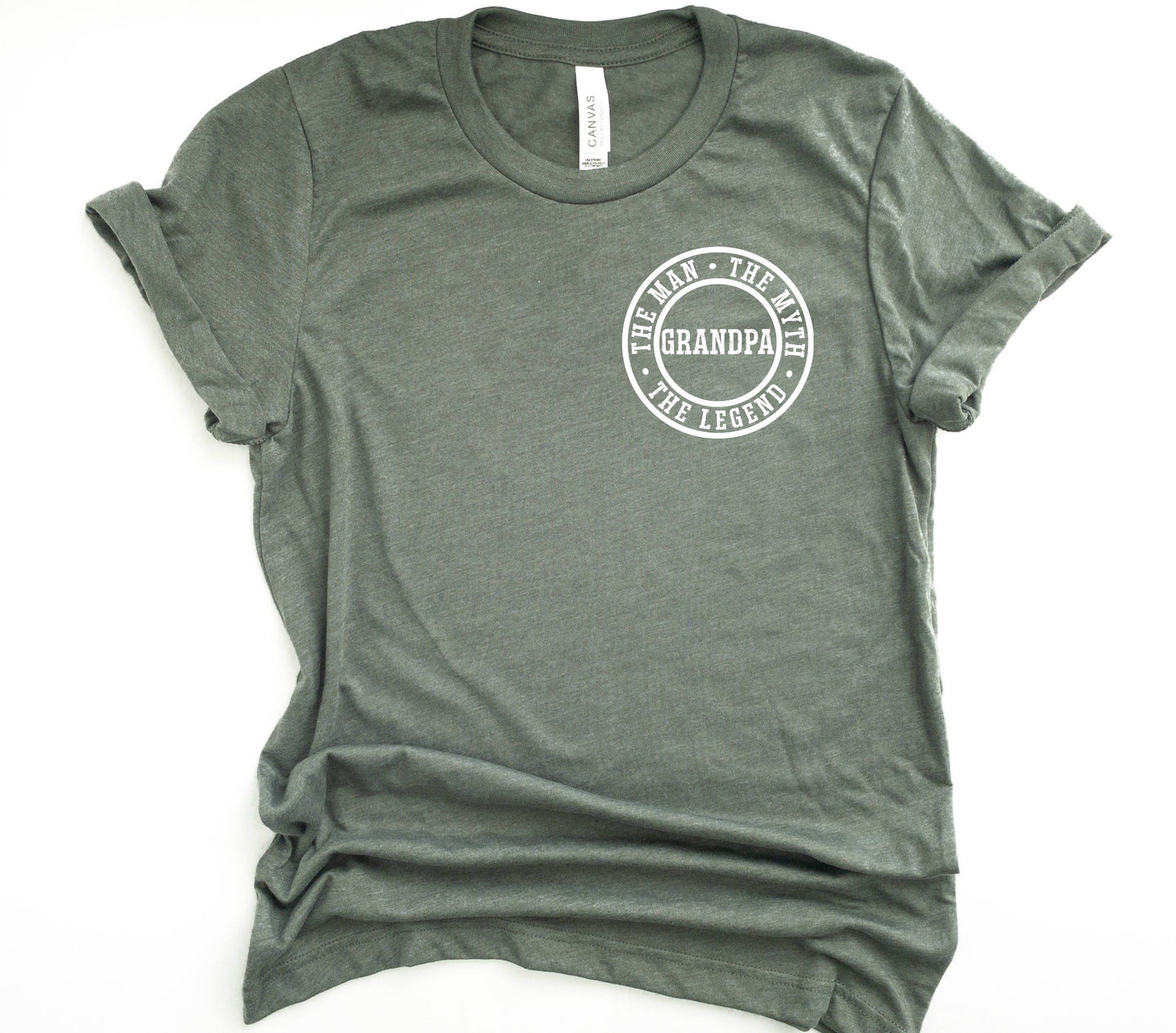 Grandpa The Man The Myth The Legend Father's Day Collection Bella+Canvas Premium Graphic Tee