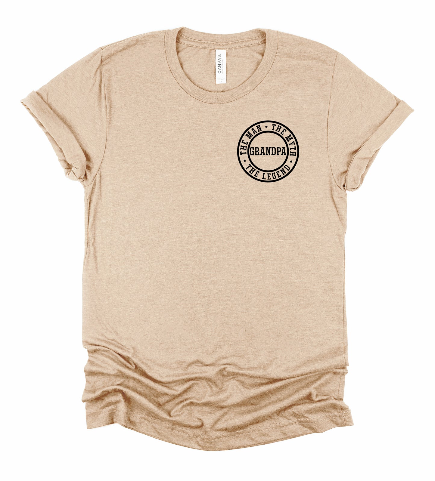 Grandpa The Man The Myth The Legend Father's Day Collection Bella+Canvas Premium Graphic Tee