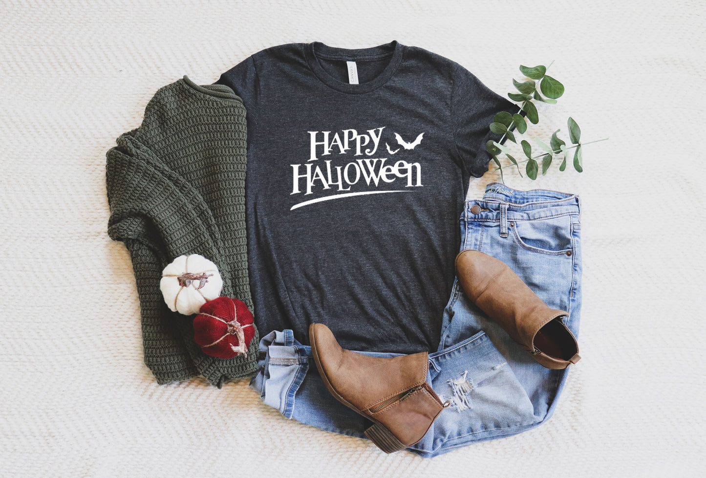Happy Halloween Halloween Collection Bella+Canvas Premium Graphic Tee