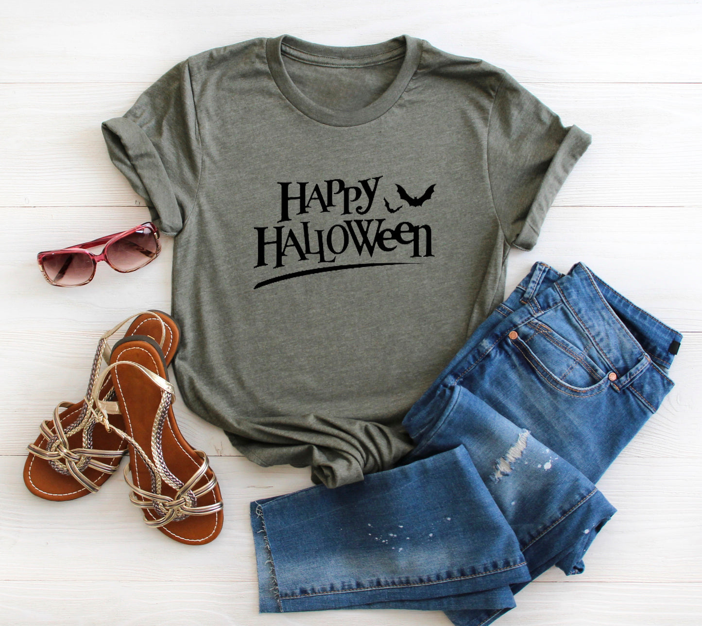 Happy Halloween Halloween Collection Bella+Canvas Premium Graphic Tee