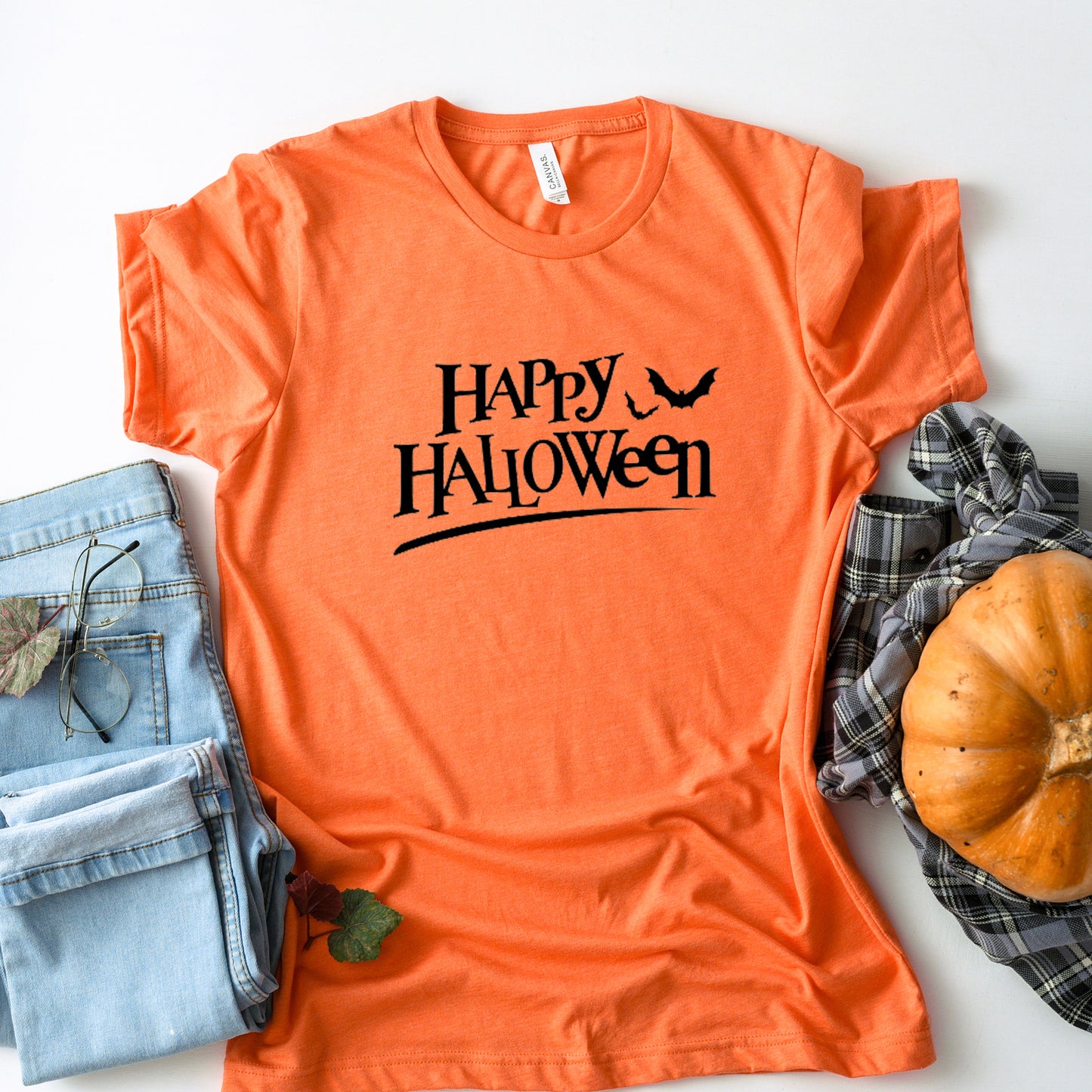 Happy Halloween Halloween Collection Bella+Canvas Premium Graphic Tee