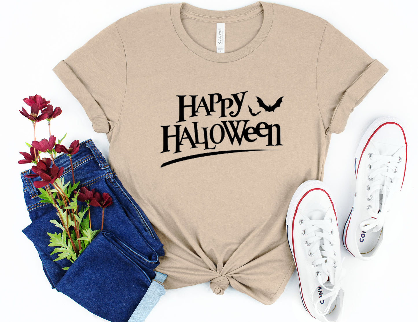 Happy Halloween Halloween Collection Bella+Canvas Premium Graphic Tee