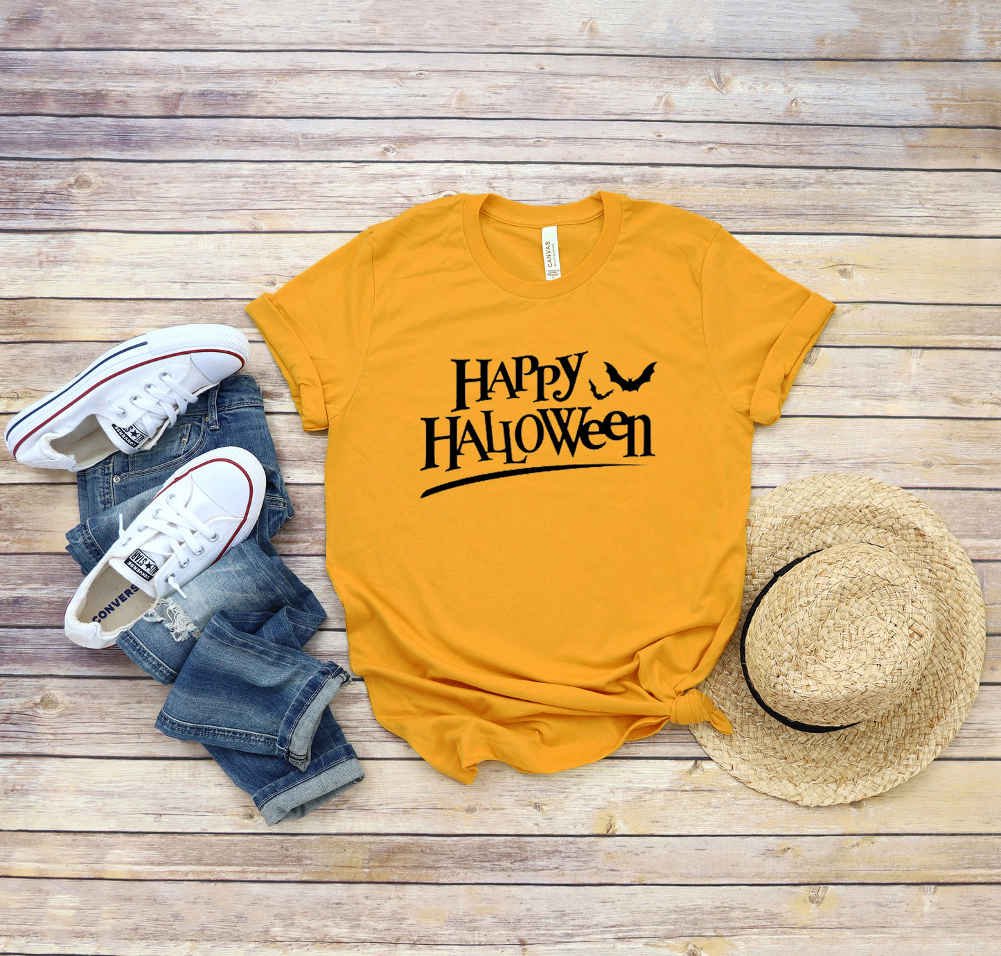 Happy Halloween Halloween Collection Bella+Canvas Premium Graphic Tee