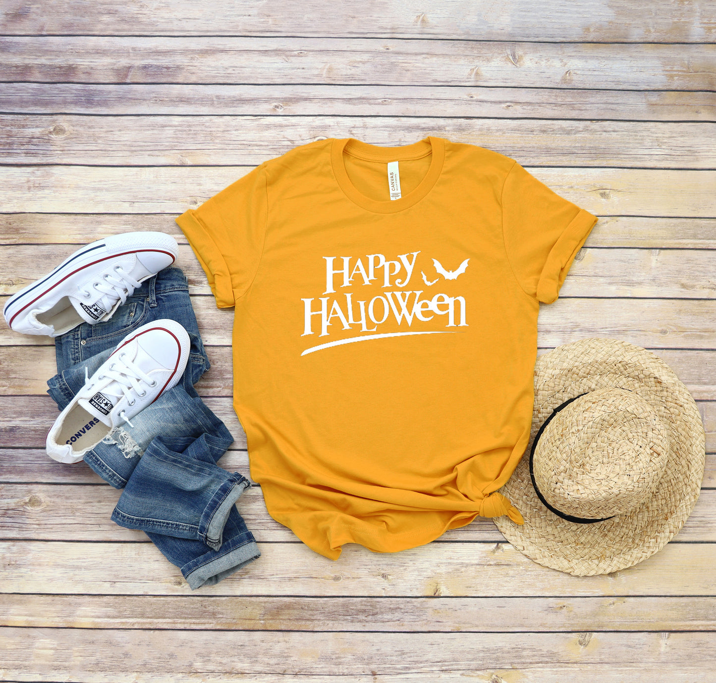 Happy Halloween Halloween Collection Bella+Canvas Premium Graphic Tee
