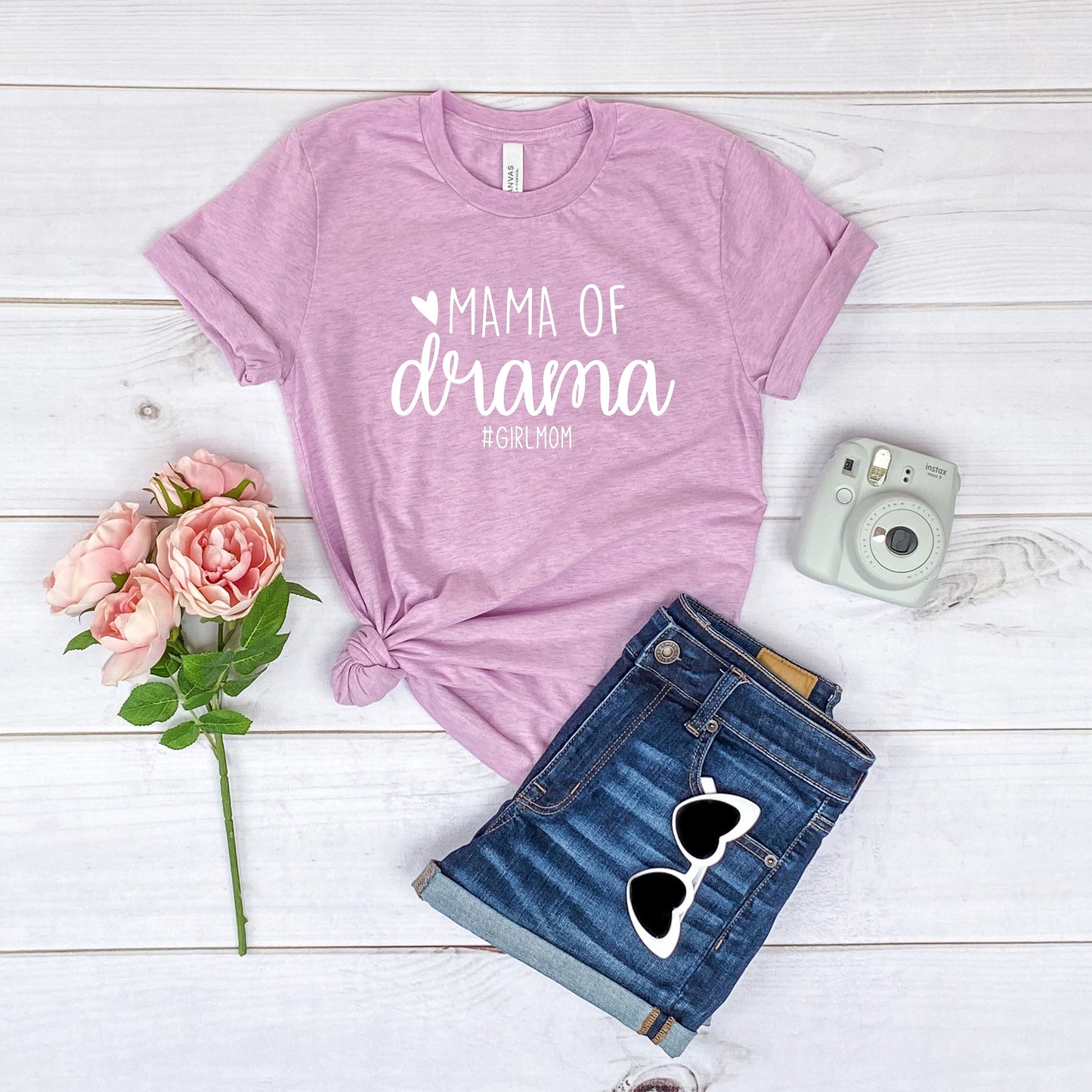 Mama Of Drama Bella+Canvas Premium Graphic Tee