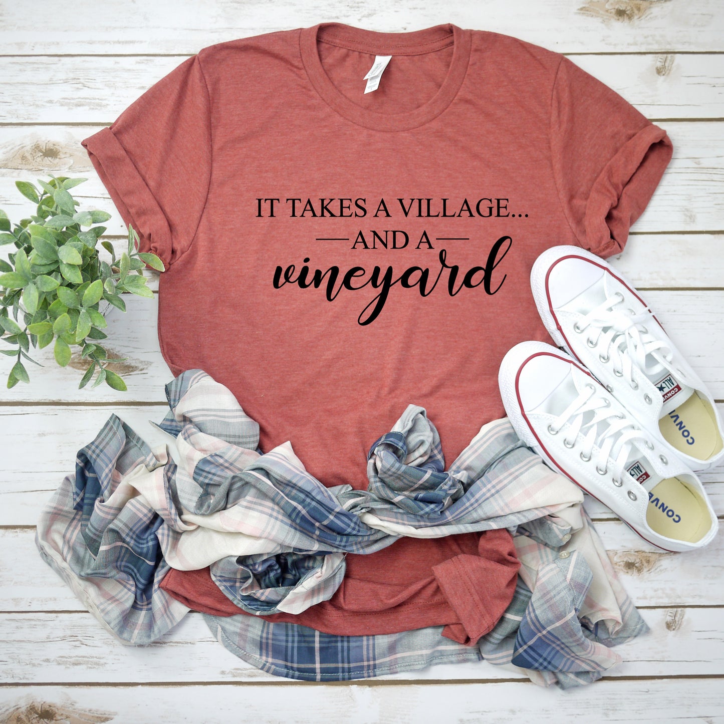 It Takes a Village Bella+Canvas Premium Graphic Tee
