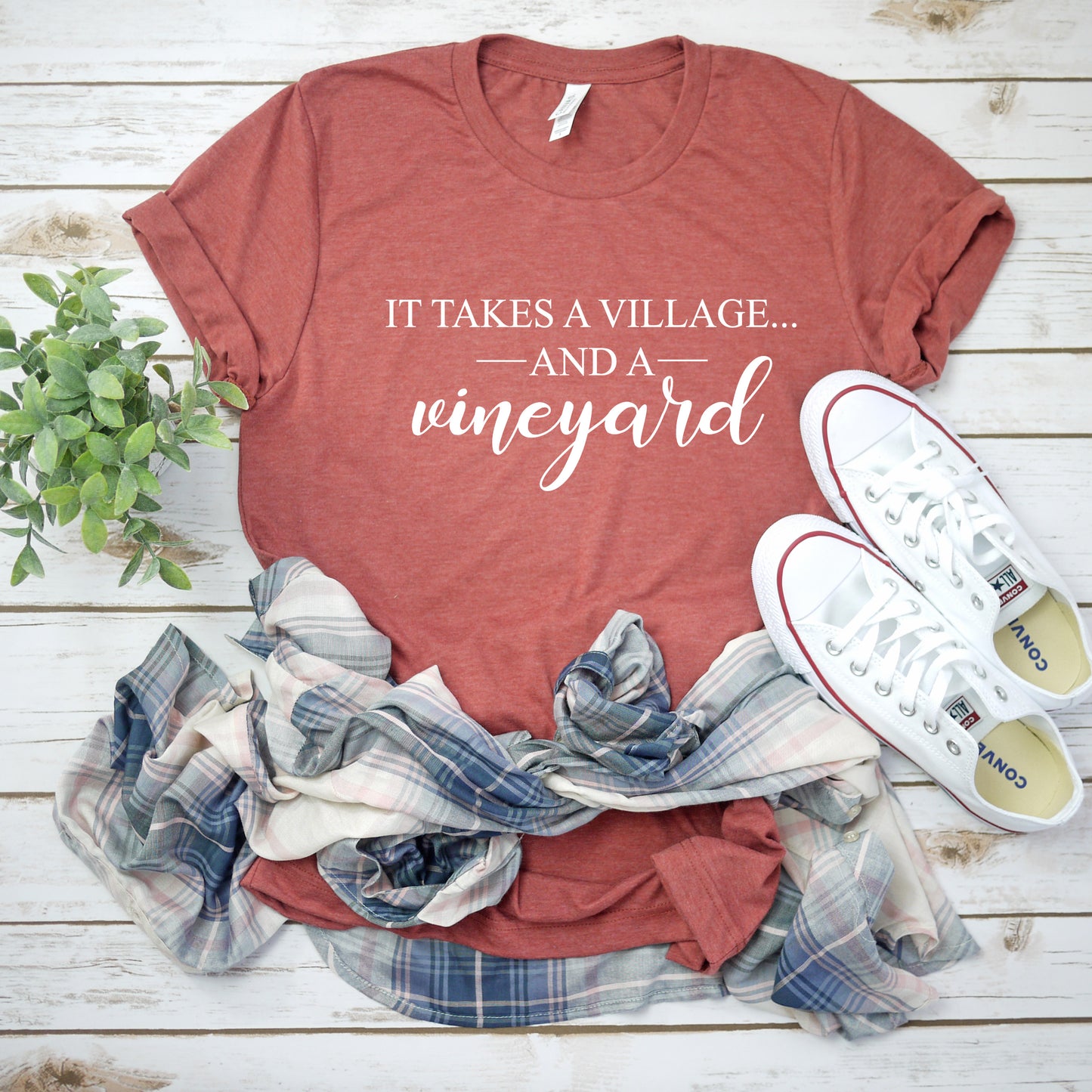 It Takes a Village Bella+Canvas Premium Graphic Tee
