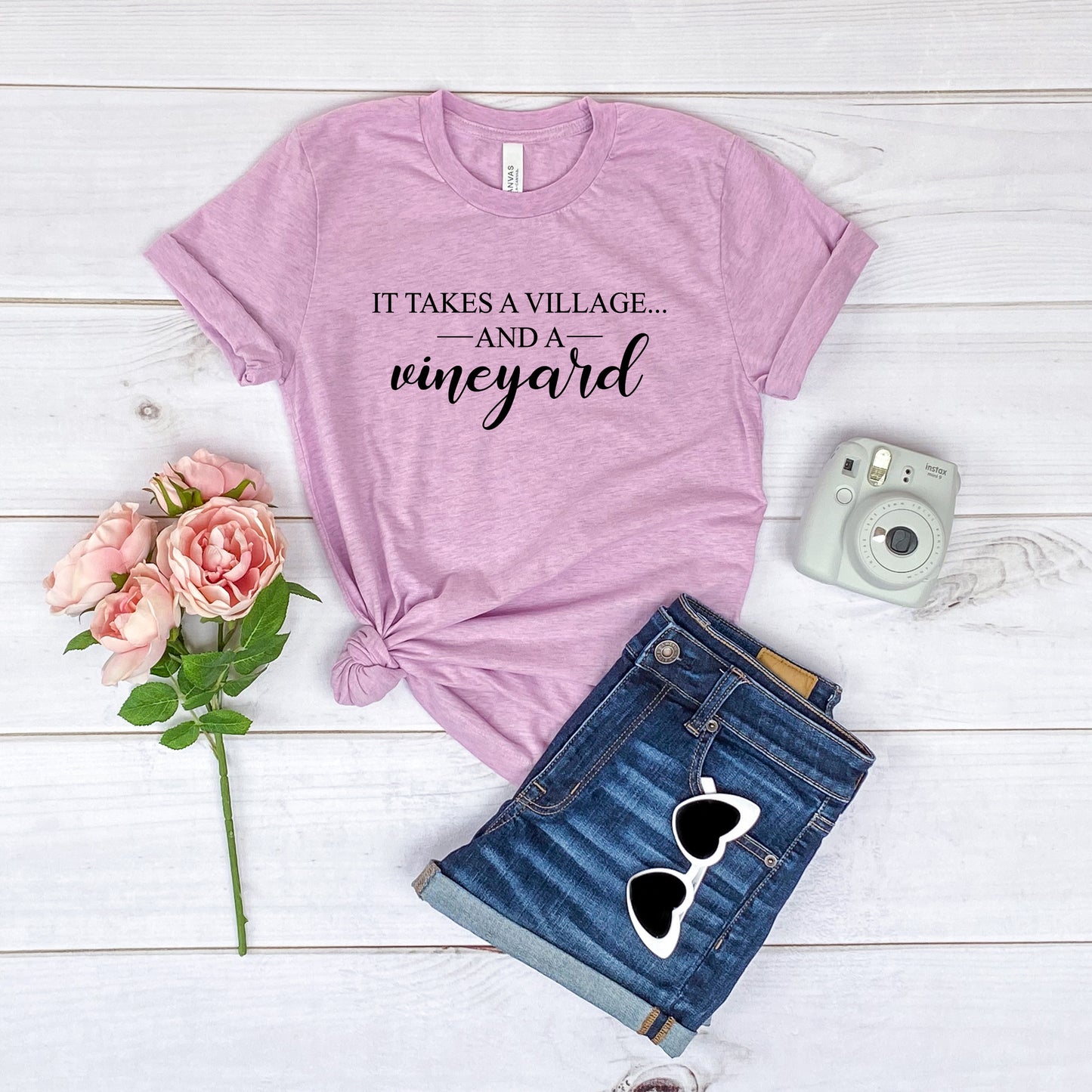 It Takes a Village Bella+Canvas Premium Graphic Tee