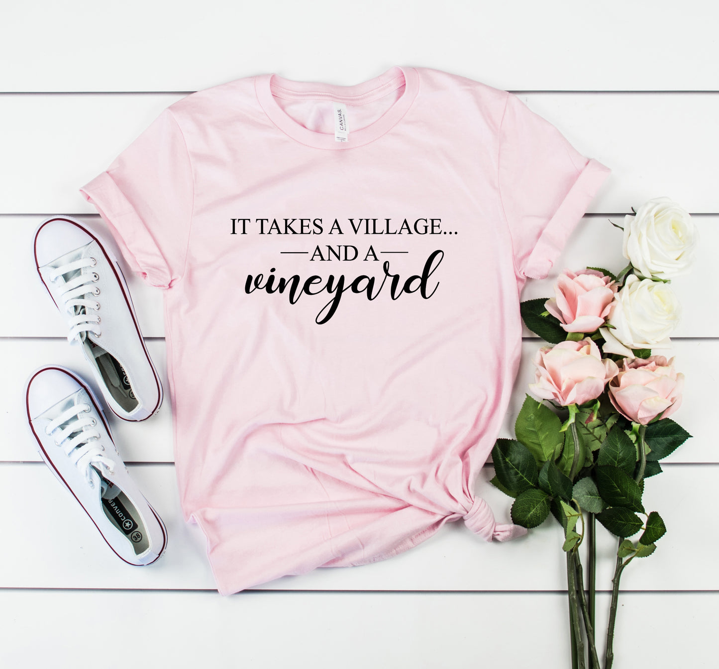 It Takes a Village Bella+Canvas Premium Graphic Tee