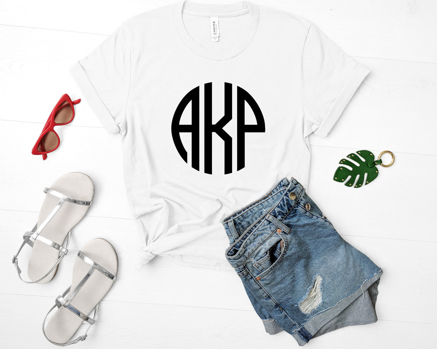 Monogram Customizable Bella+Canvas Premium Graphic Tee