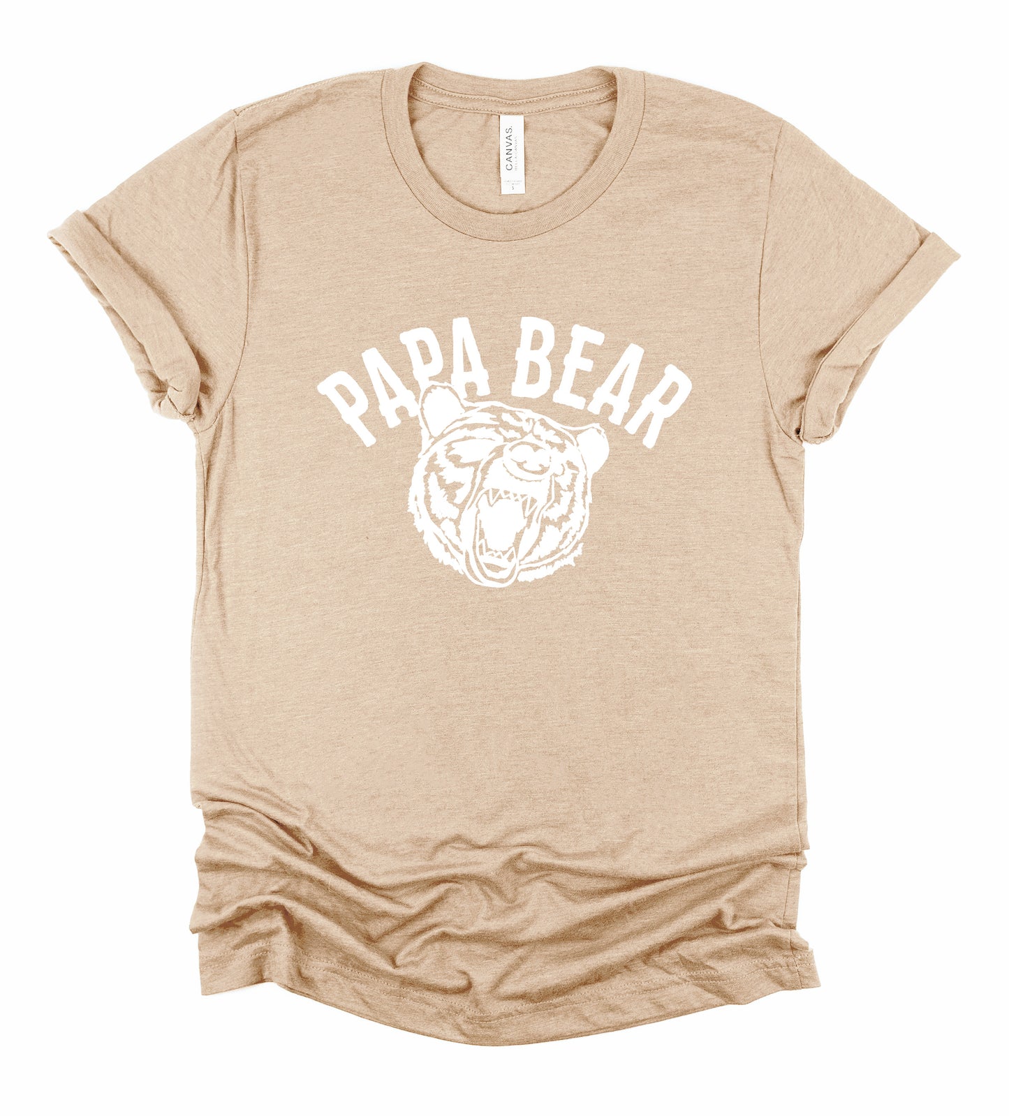 Papa Bear Father's Day Collection Bella+Canvas Premium Graphic Tee