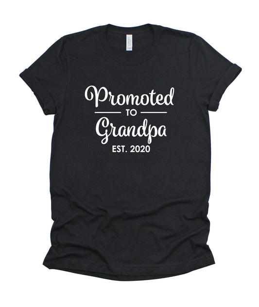 Promoted to Grandpa Customizable Father's Day Collection Bella+Canvas Premium Graphic Tee