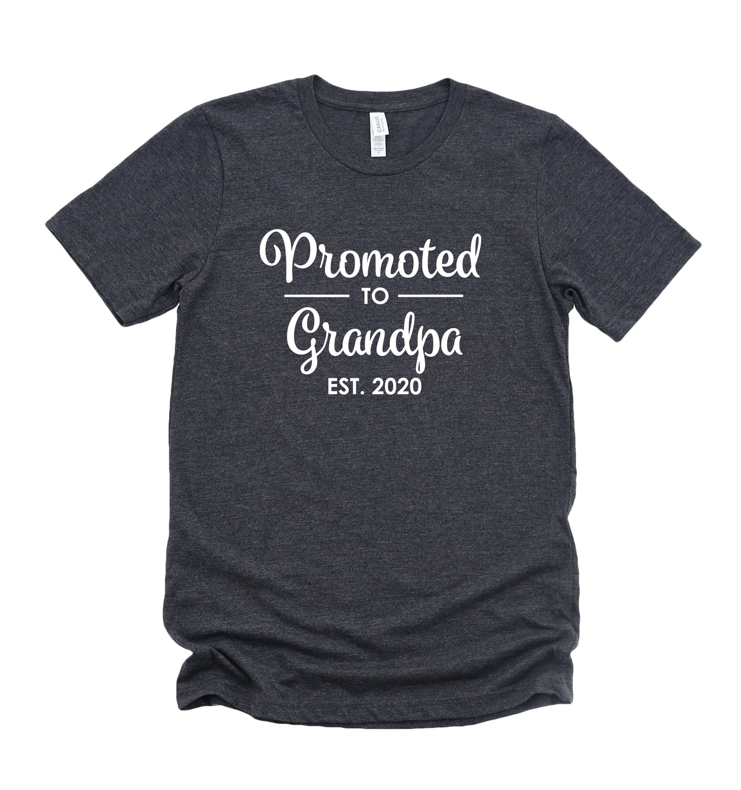 Promoted to Grandpa Customizable Father's Day Collection Bella+Canvas Premium Graphic Tee