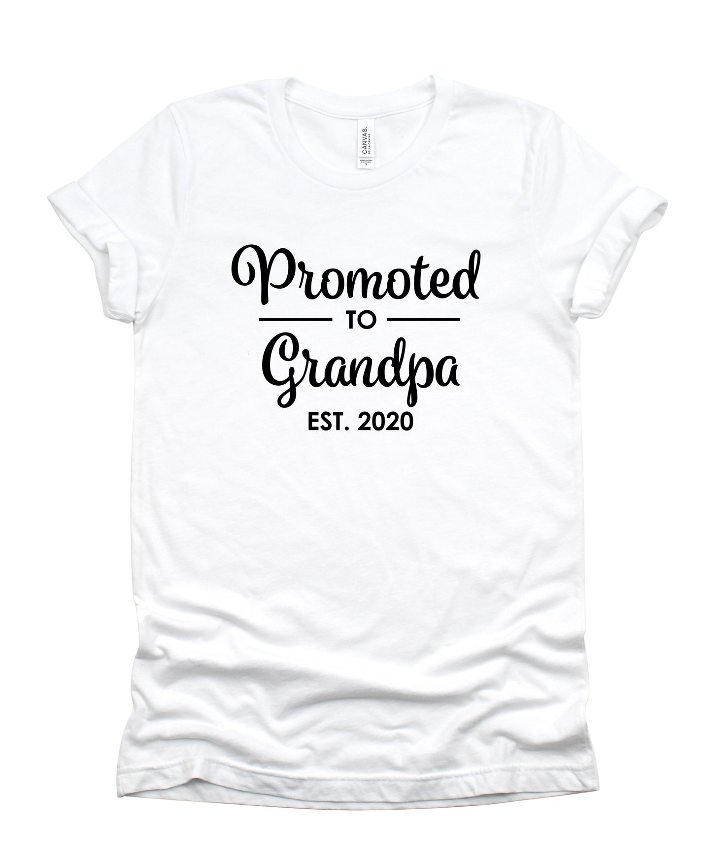 Promoted to Grandpa Customizable Father's Day Collection Bella+Canvas Premium Graphic Tee