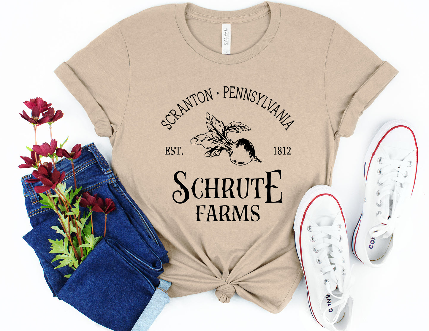 Schrute Farms Bella+Canvas Premium Graphic Tee