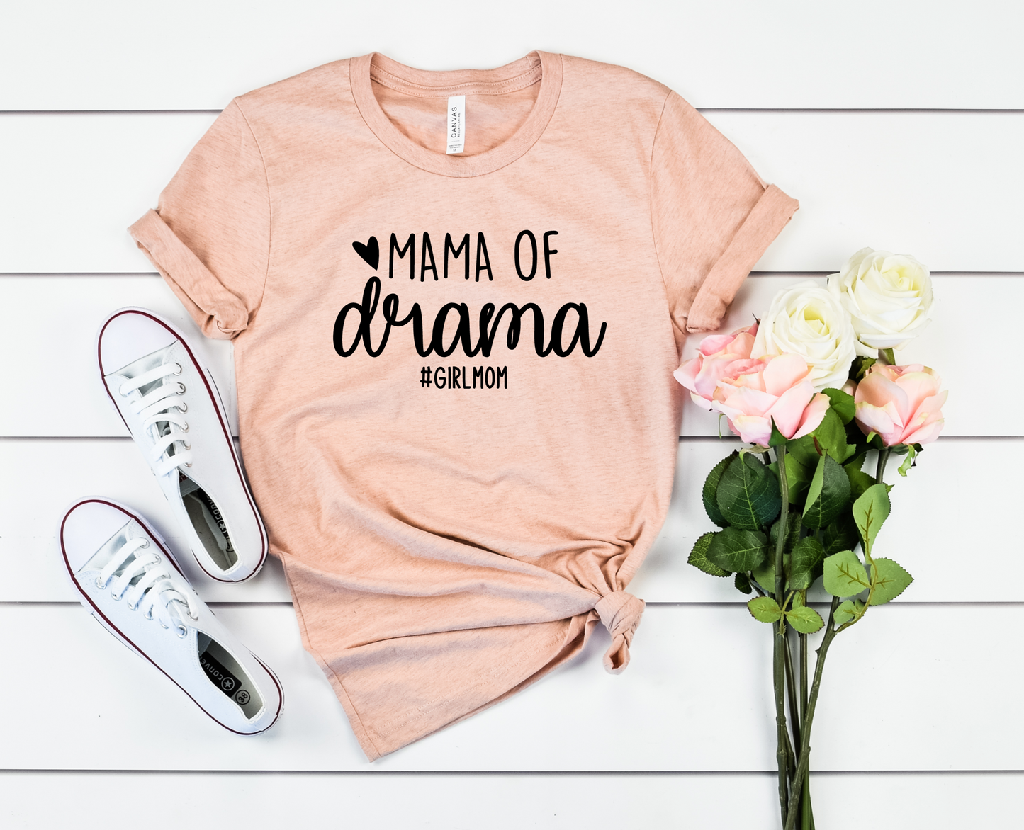 Mama Of Drama Bella+Canvas Premium Graphic Tee