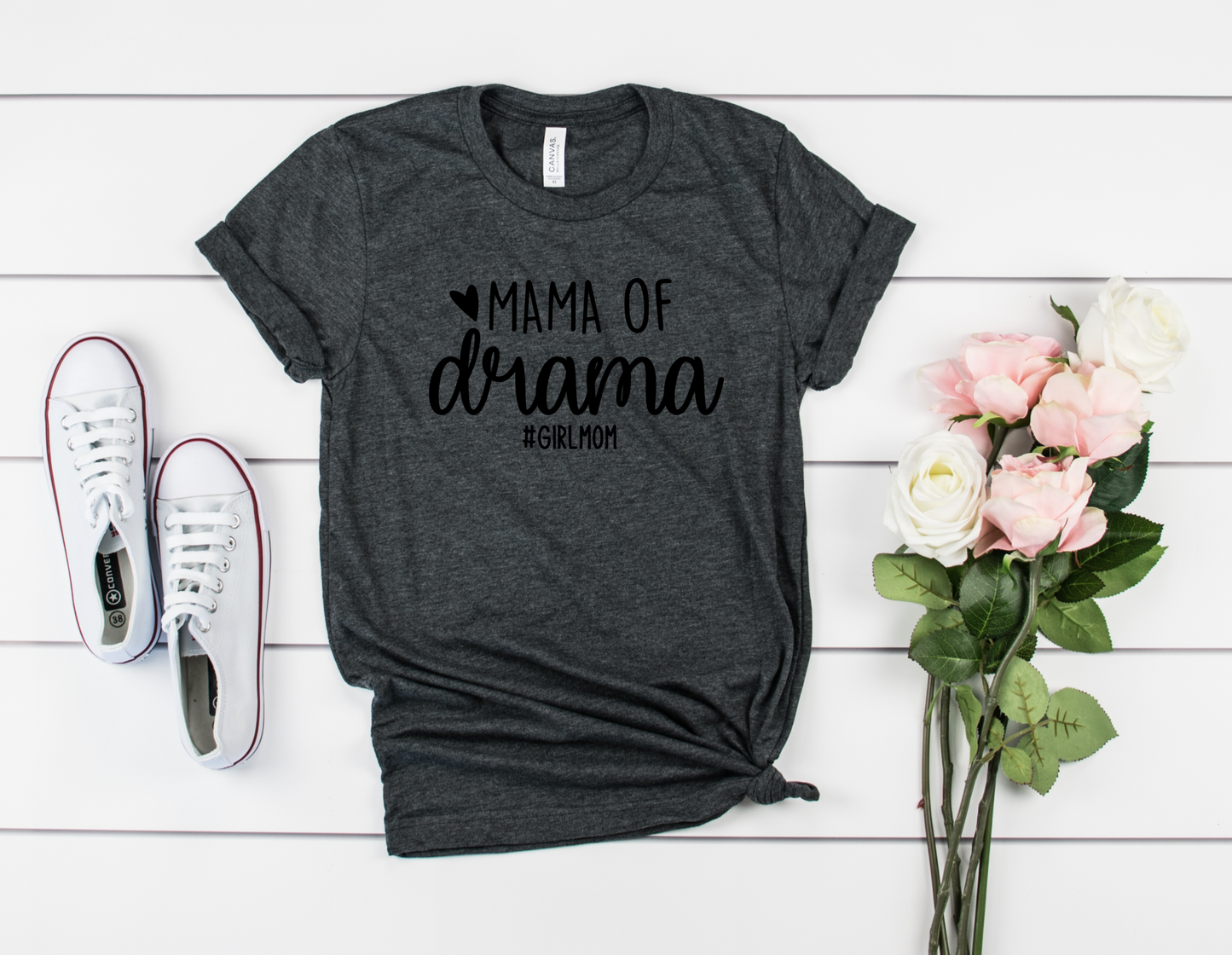 Mama Of Drama Bella+Canvas Premium Graphic Tee