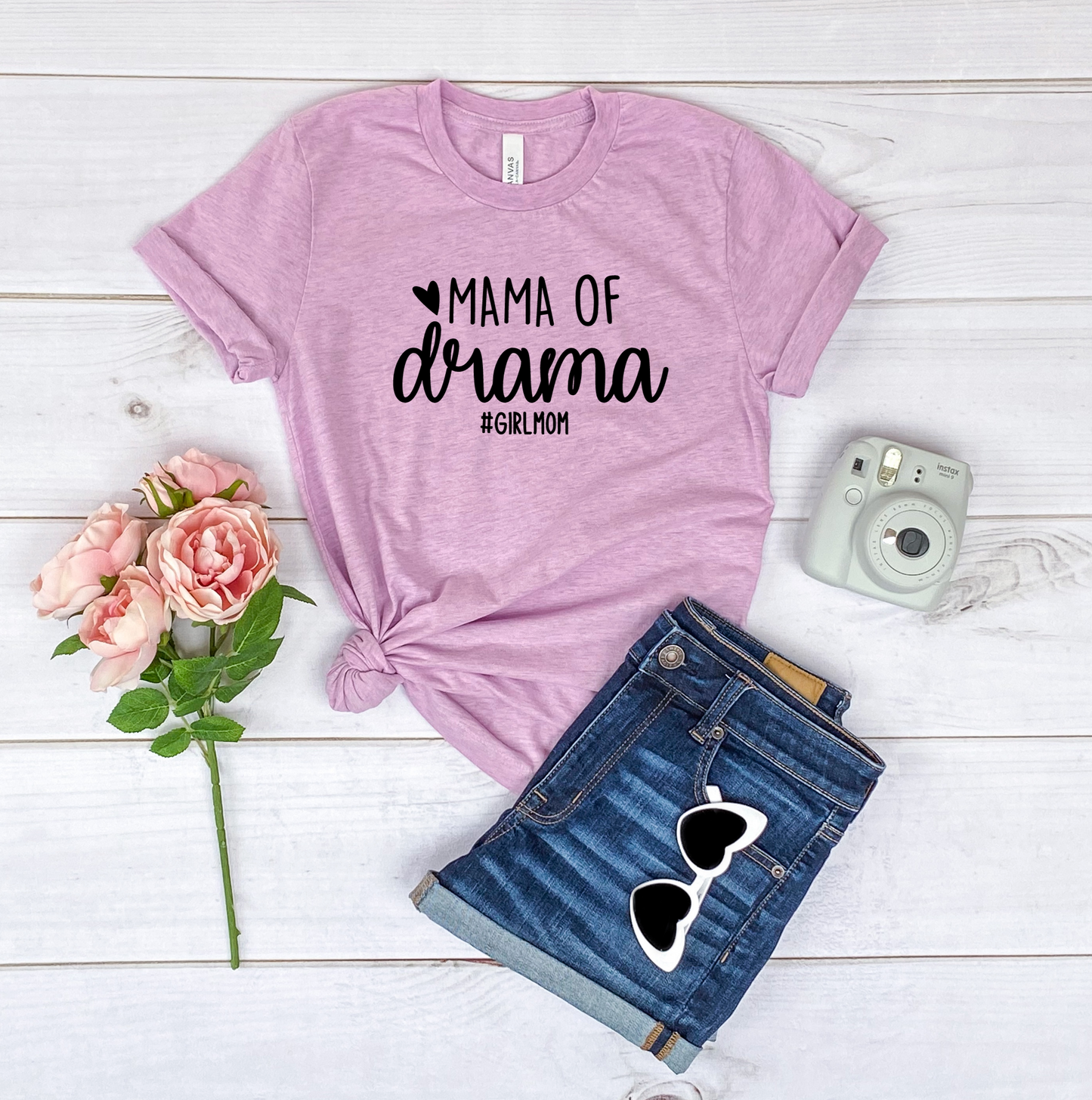 Mama Of Drama Bella+Canvas Premium Graphic Tee