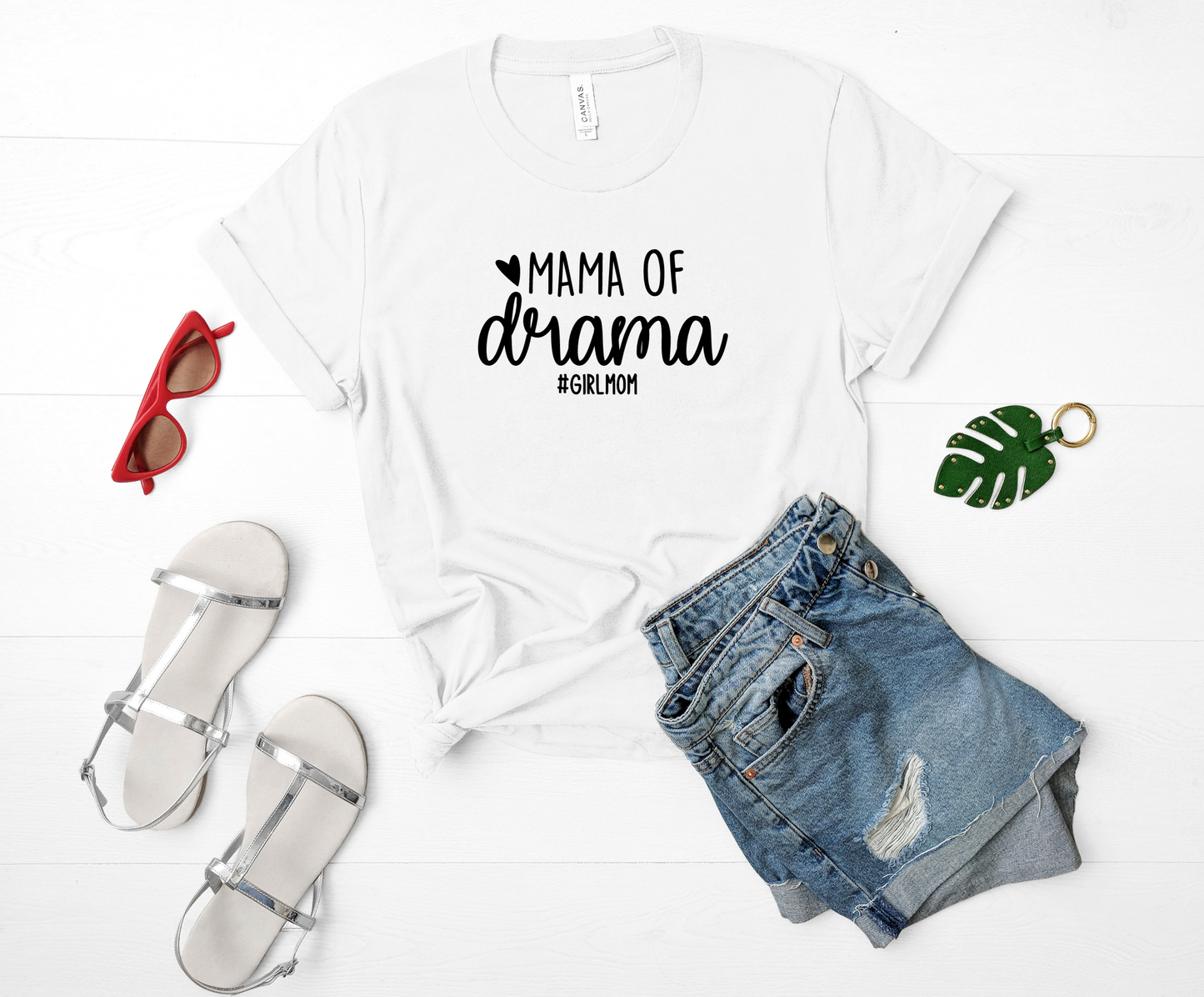 Mama Of Drama Bella+Canvas Premium Graphic Tee
