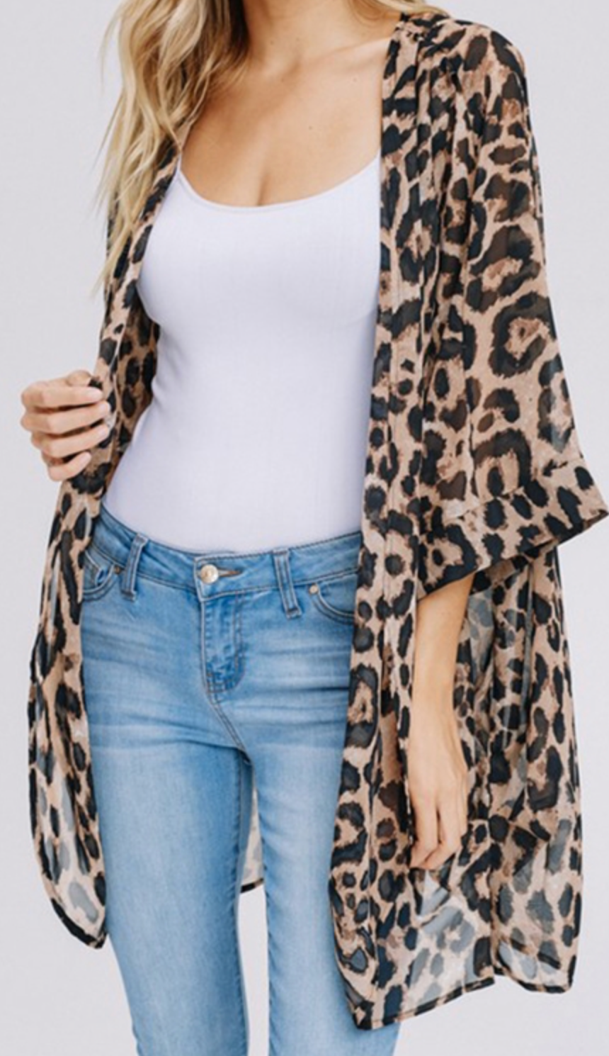 Leopard Kimono Curvy