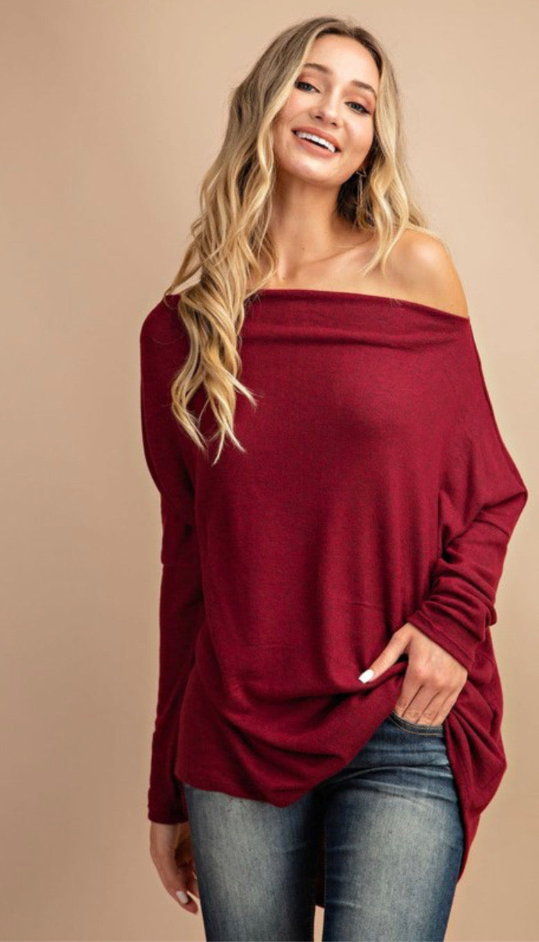 Mila Off the Shoulder Tunic Top