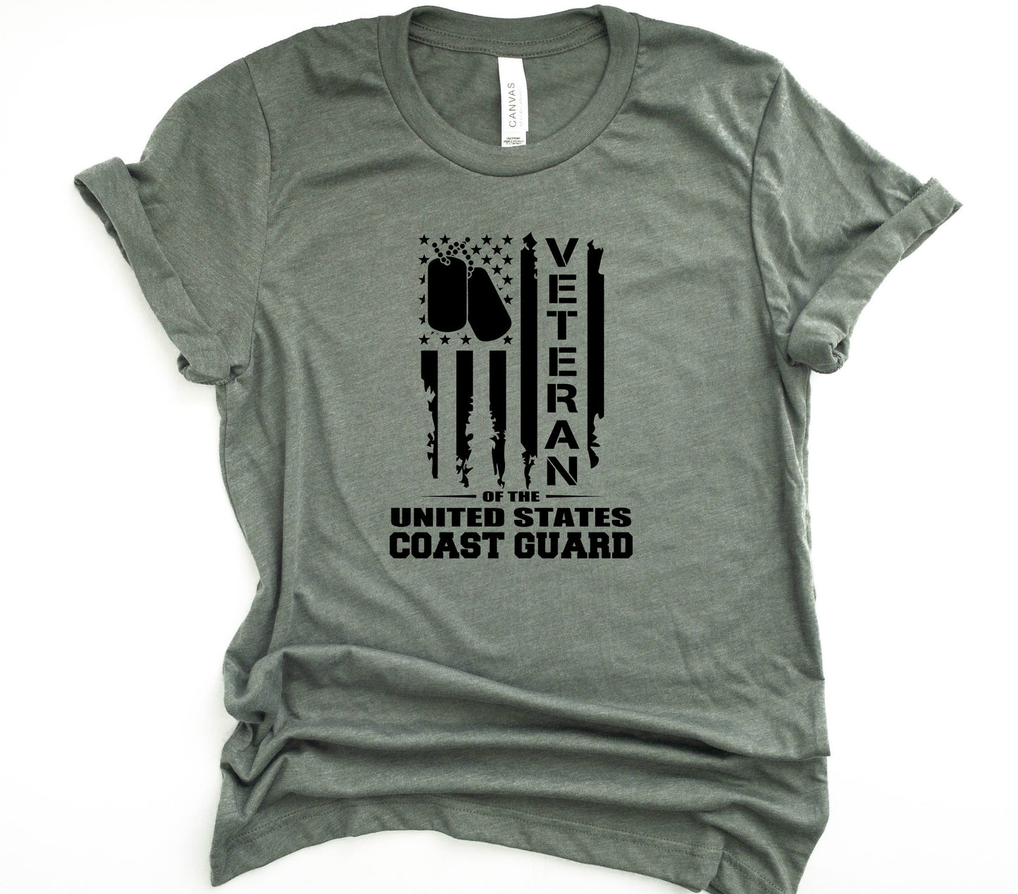 Veteran Coast Guard Bella+Canvas Premium Graphic Tee