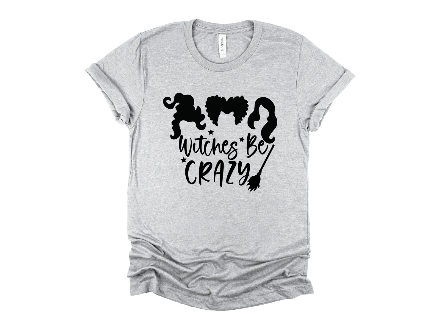 Witches Be Crazy Halloween Collection Bella+Canvas Premium Graphic Tee