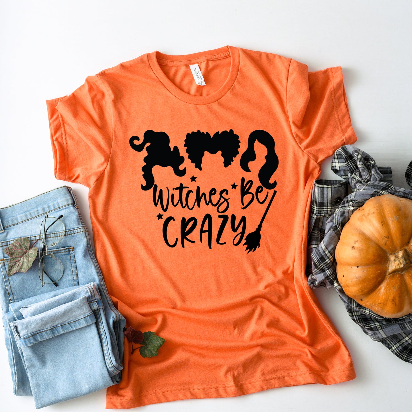 Witches Be Crazy Halloween Collection Bella+Canvas Premium Graphic Tee