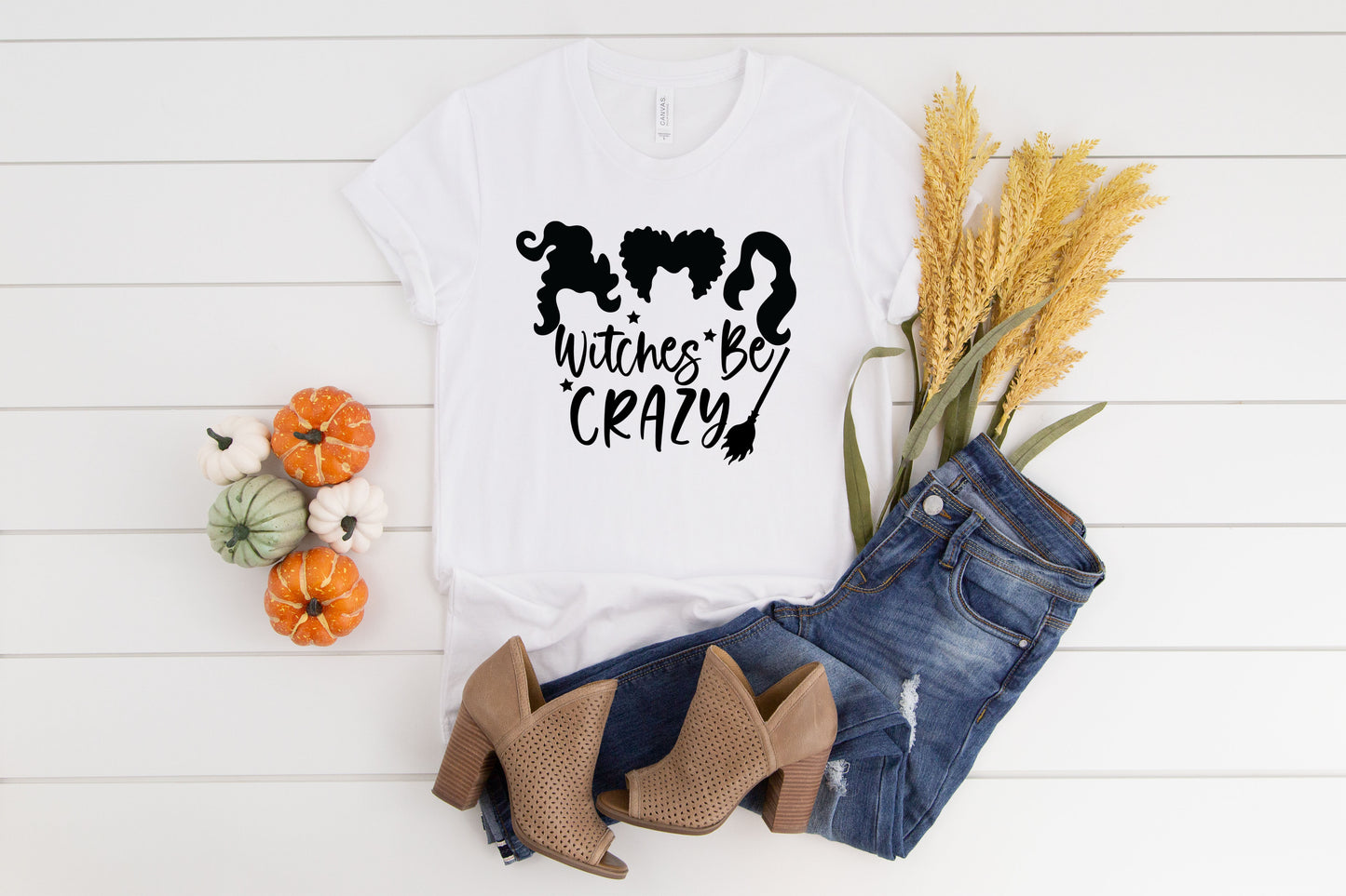Witches Be Crazy Halloween Collection Bella+Canvas Premium Graphic Tee