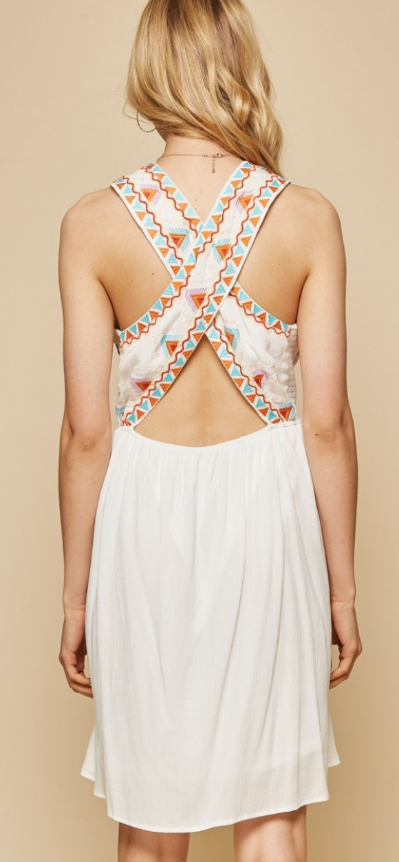 Leia Embroidered Dress