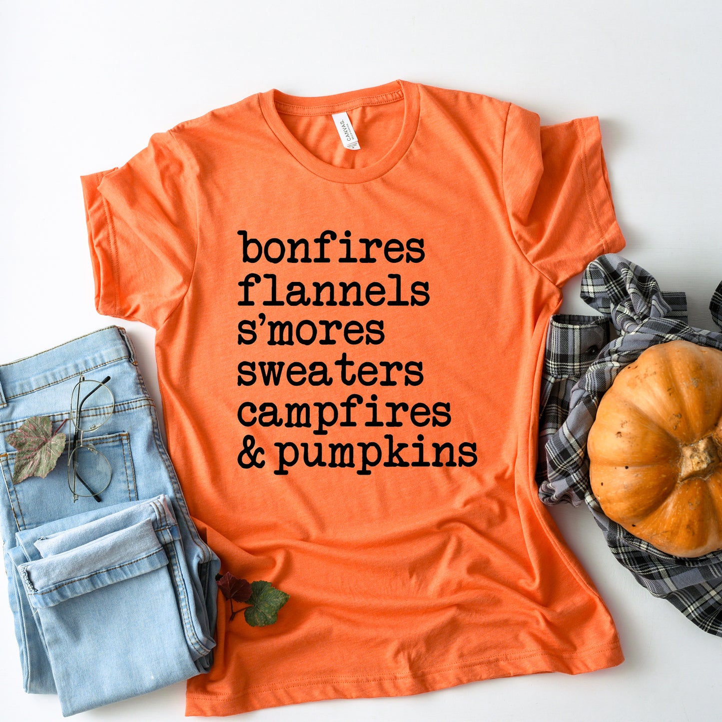 All the Fall Things Fall Collection Bella+Canvas Premium Graphic Tee