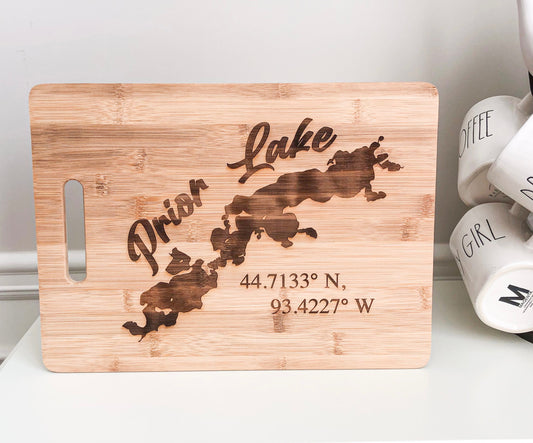 Lake Bamboo Cutting Board